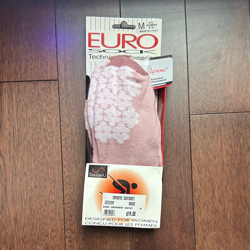 Women's Pink Floral Socks